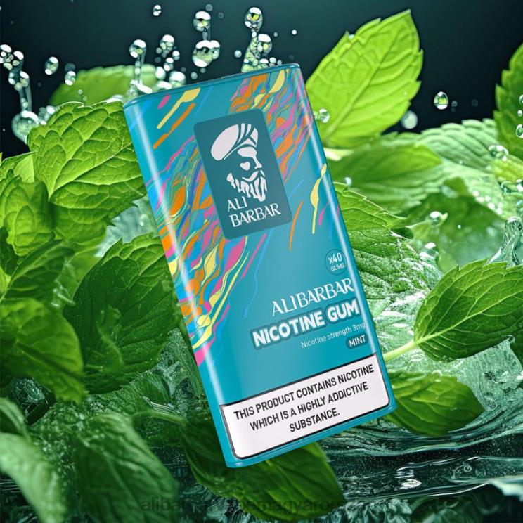 Alibarbar Vape Nicotine - Alibarbar nikotin gumi menta 8V22Z101
